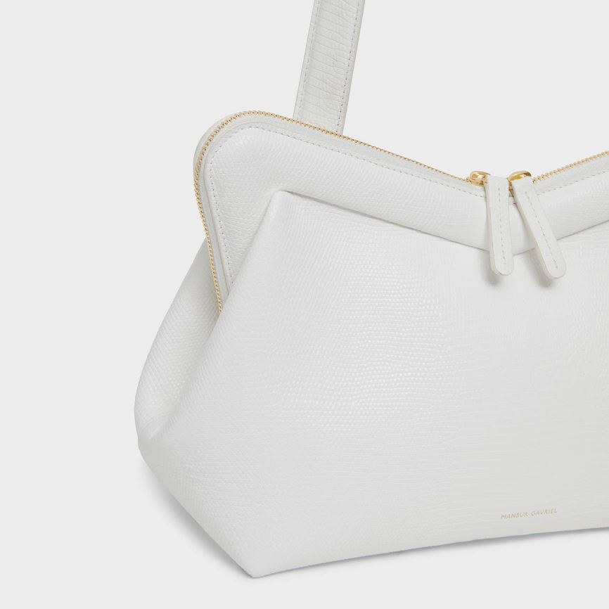 Women's Mansur Gavriel M Frame Shoulder Bags White | AU 2M87PT